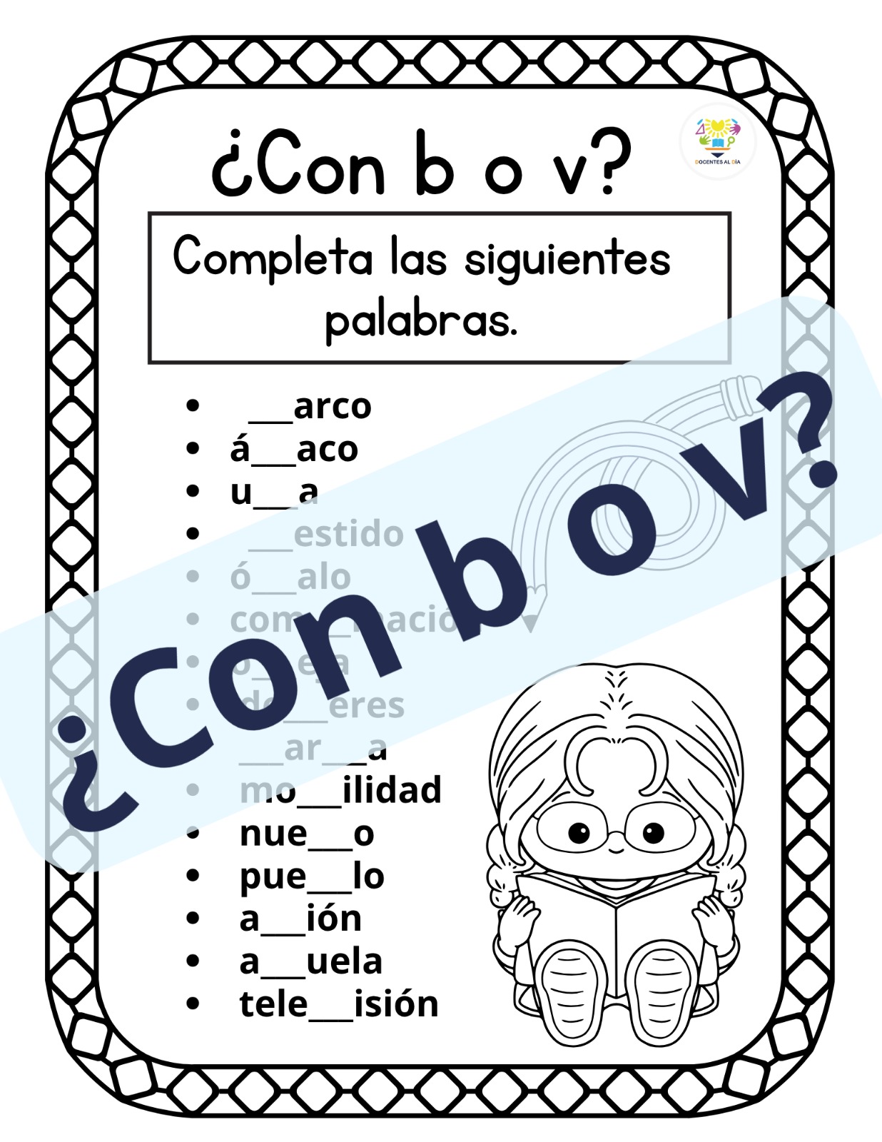 ¿Con b o v?
