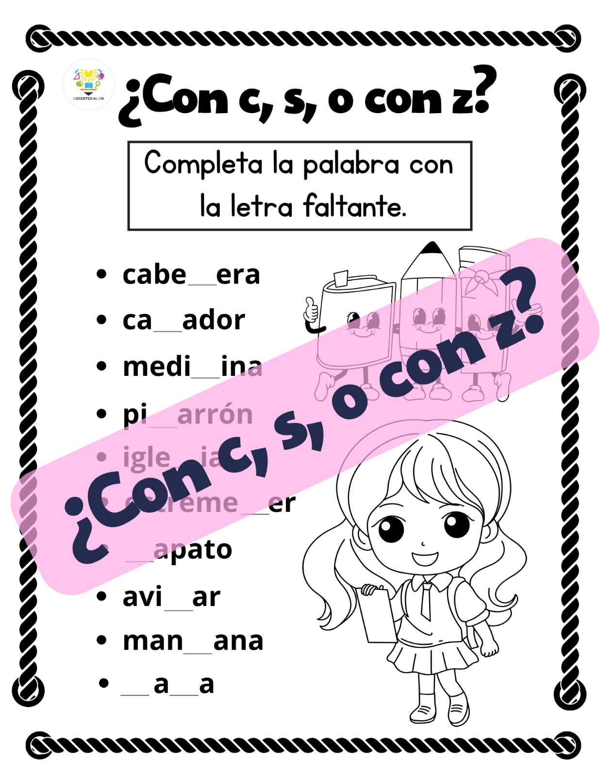¿Con c, s, o con z?