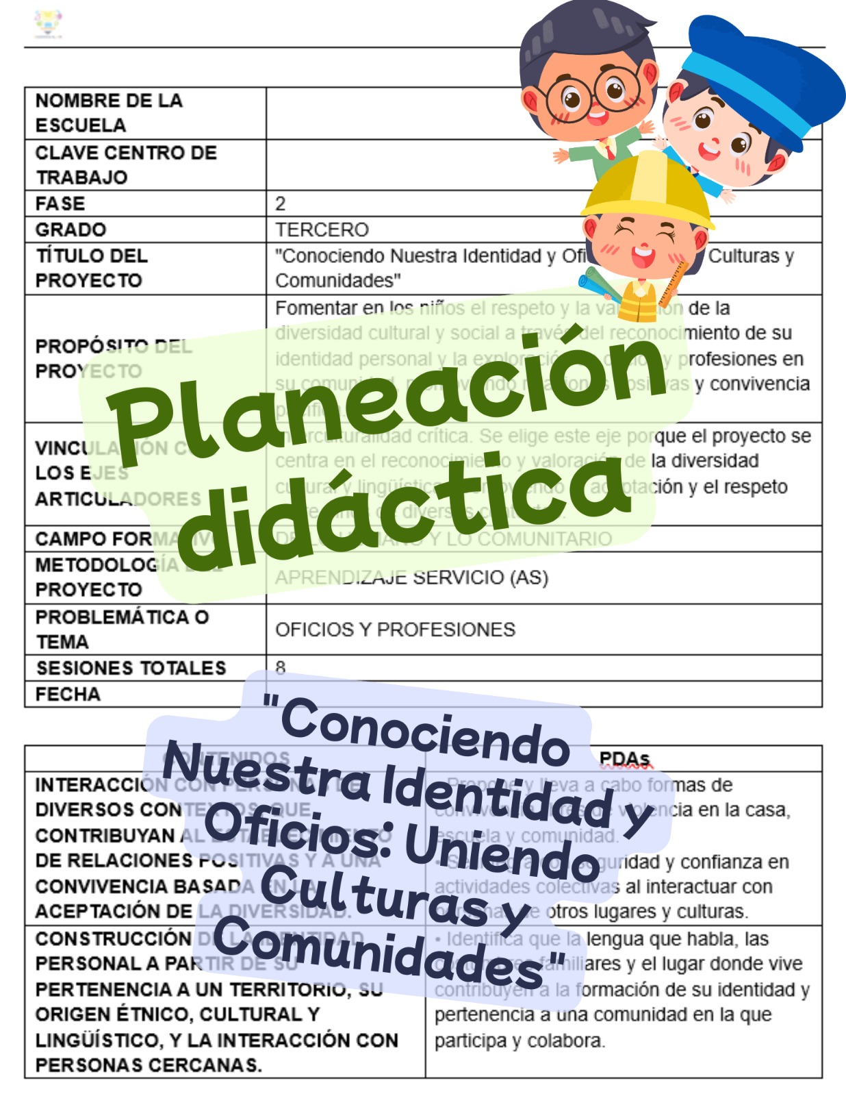 Conociendo Nuestra Identidad y Oficios