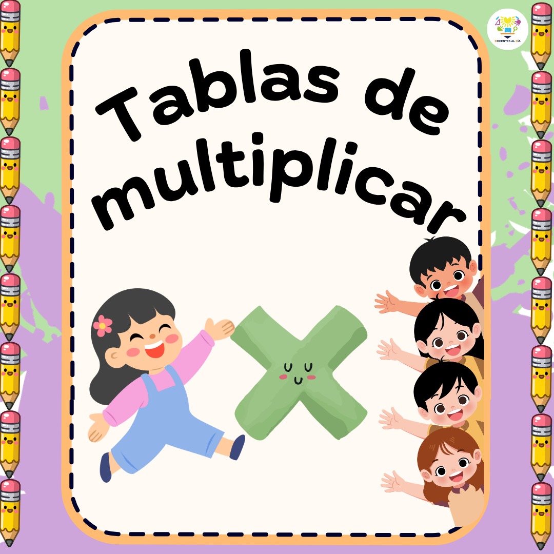 Tablas de multiplicar: carteles para el aula