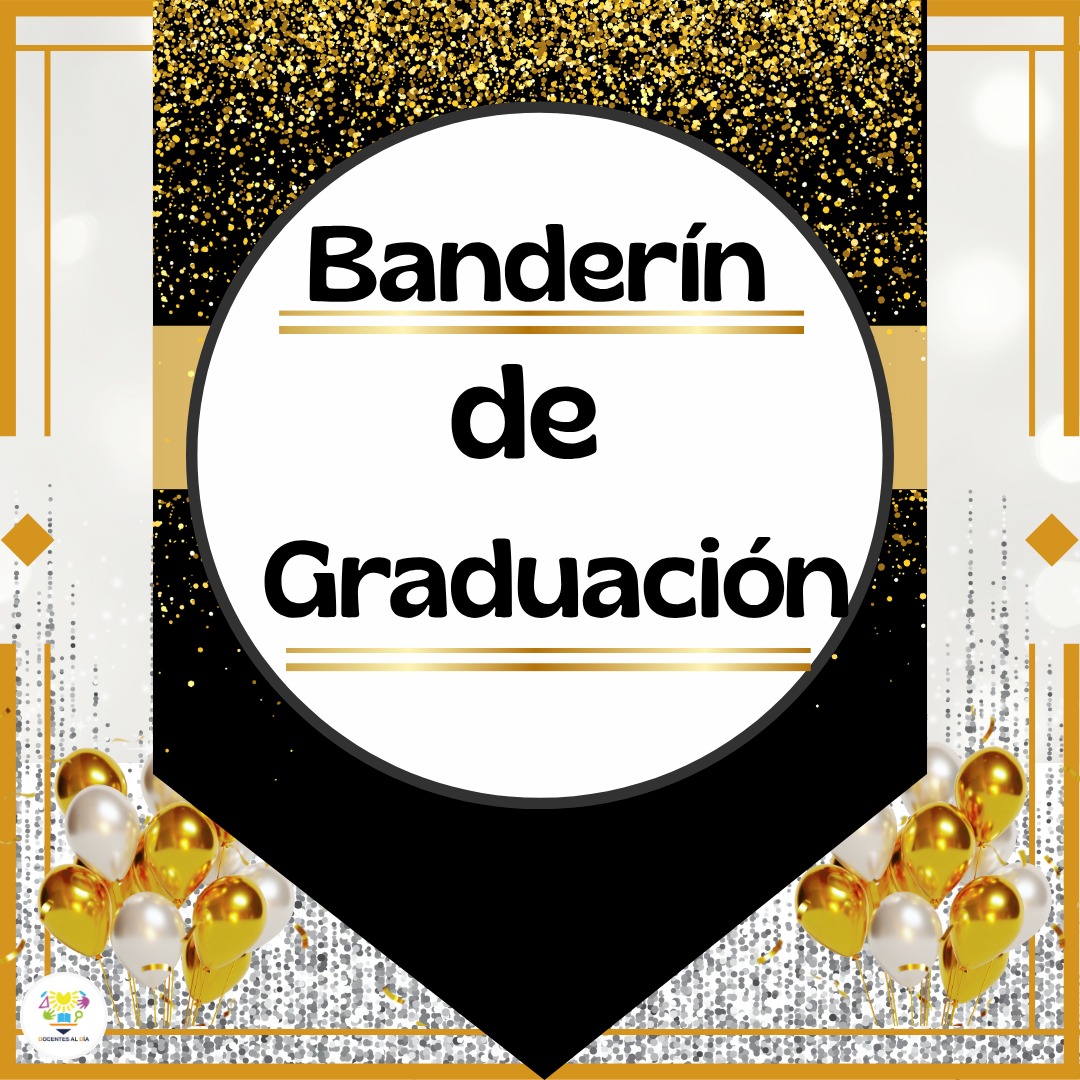 Banderín de graduación para decorar el aula o ceremonia