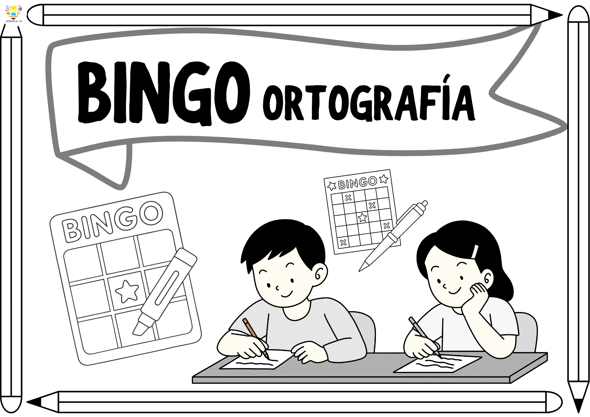 Bingo ortográfico para repasar jugando