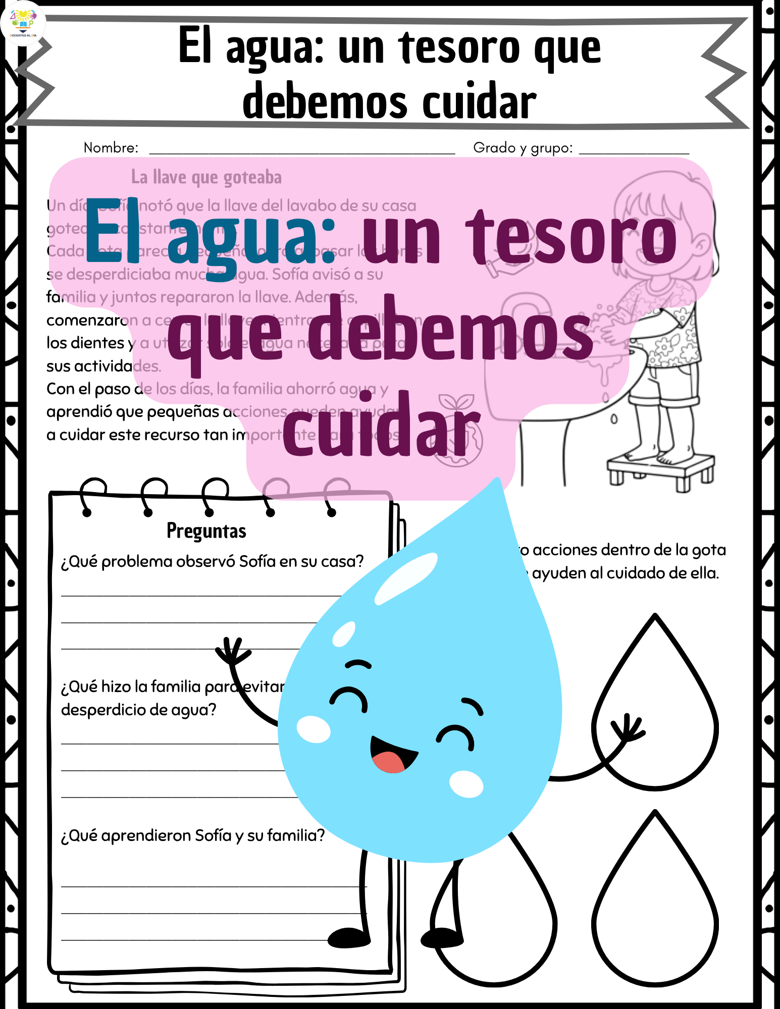 Cuidemos el agua con pequeñas acciones