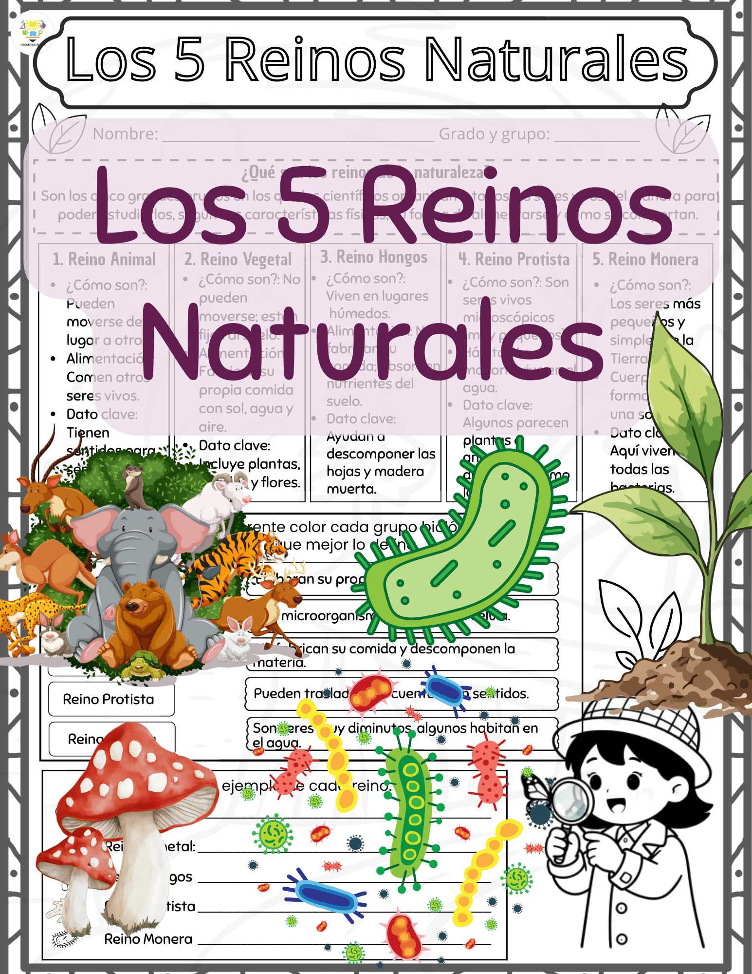 Exploro los reinos de la naturaleza