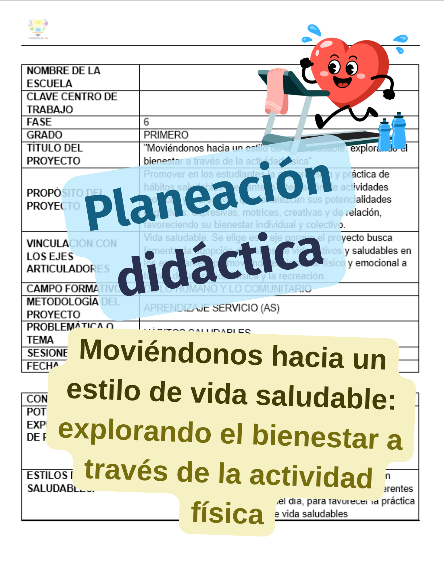Planeación: hábitos saludables y actividad física