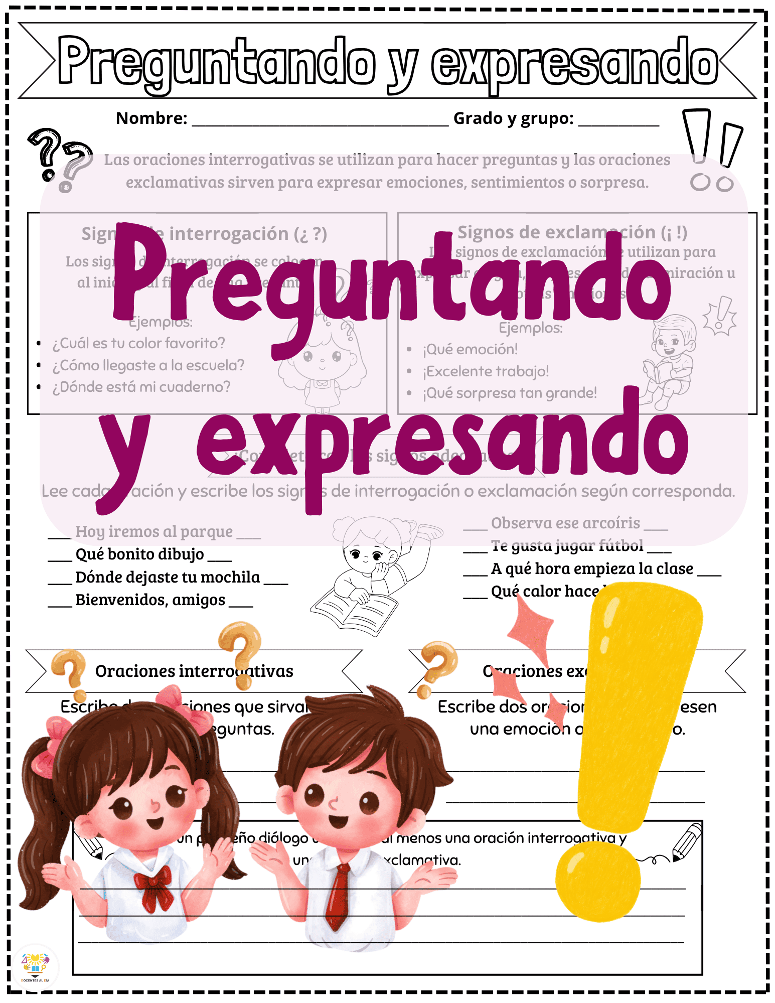 Signos de interrogación y exclamación