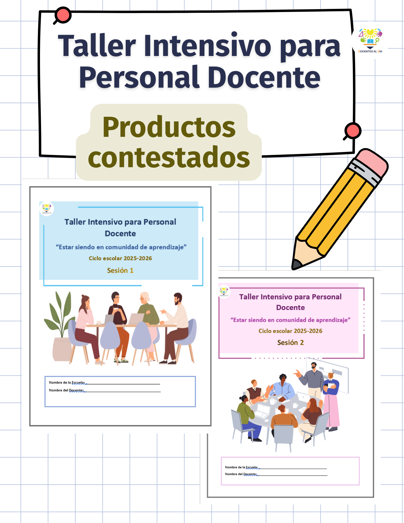 Taller Intensivo para Personal Docente 2025-2026: productos contestados