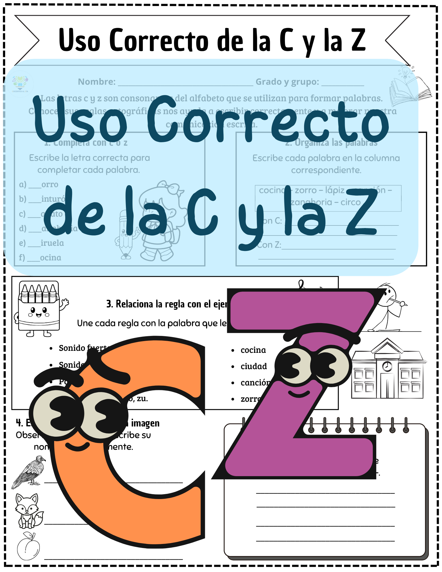 Uso correcto de la C y la Z