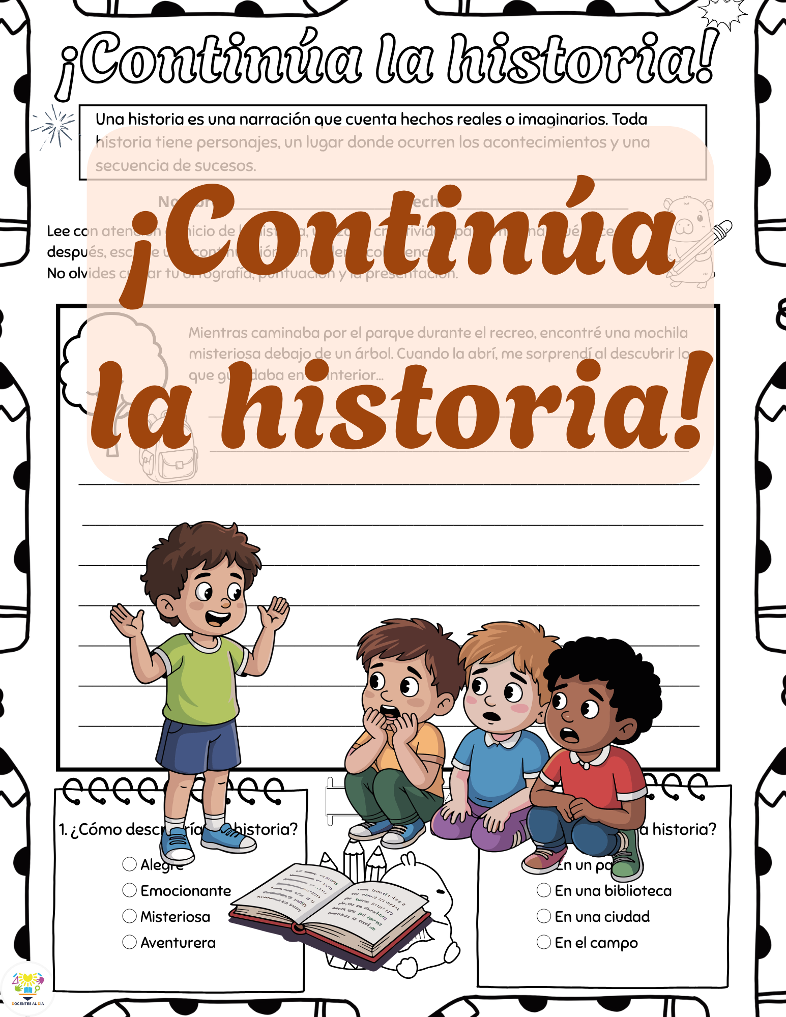 ¡Continúa la historia!