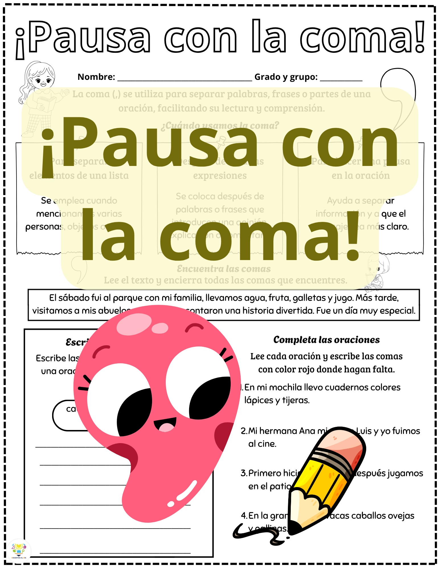 ¡Pausa con la coma!
