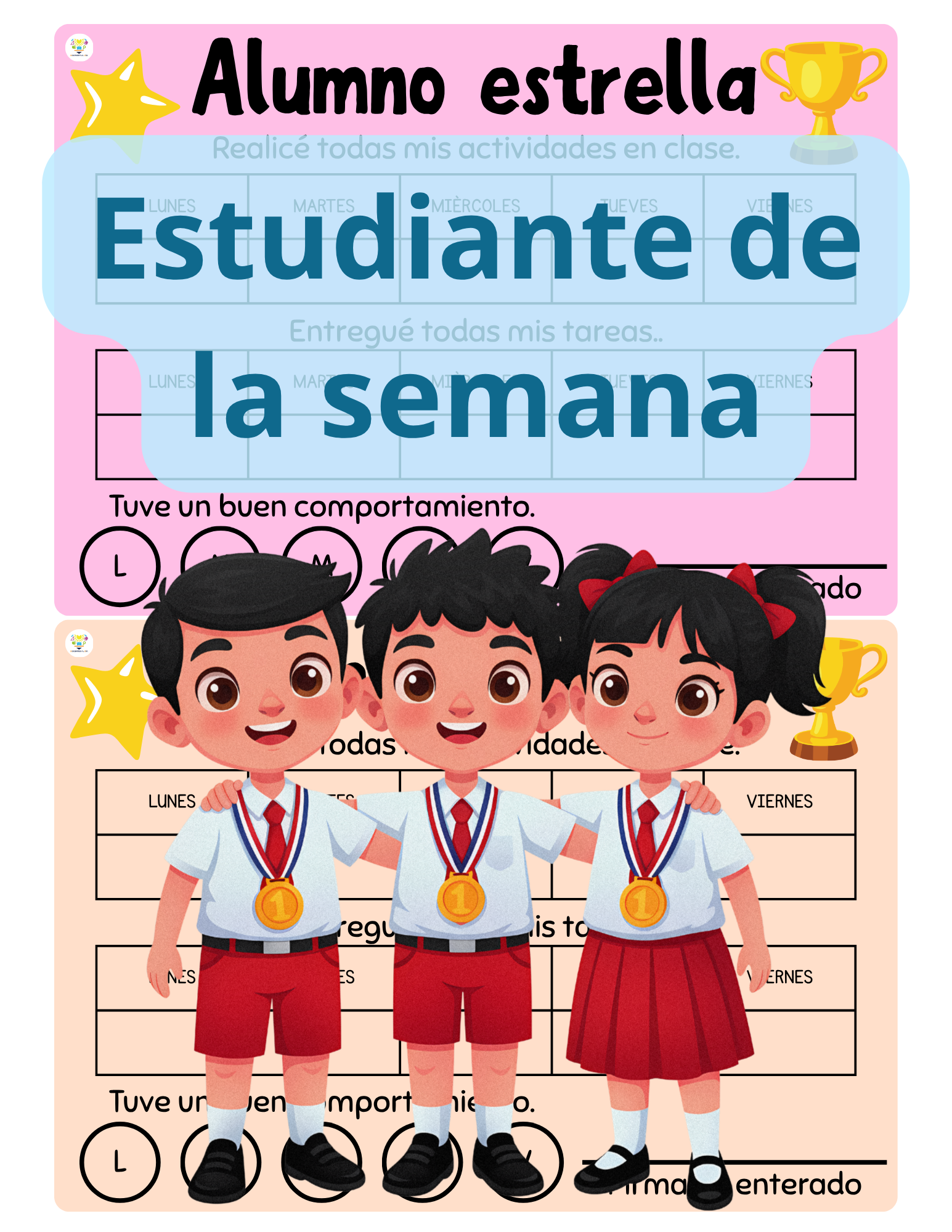 Registro semanal de tareas, actividades y comportamiento