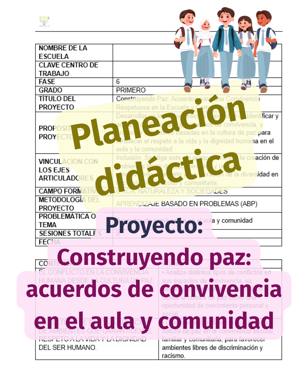 Construyendo paz: acuerdos de convivencia en el aula y comunidad