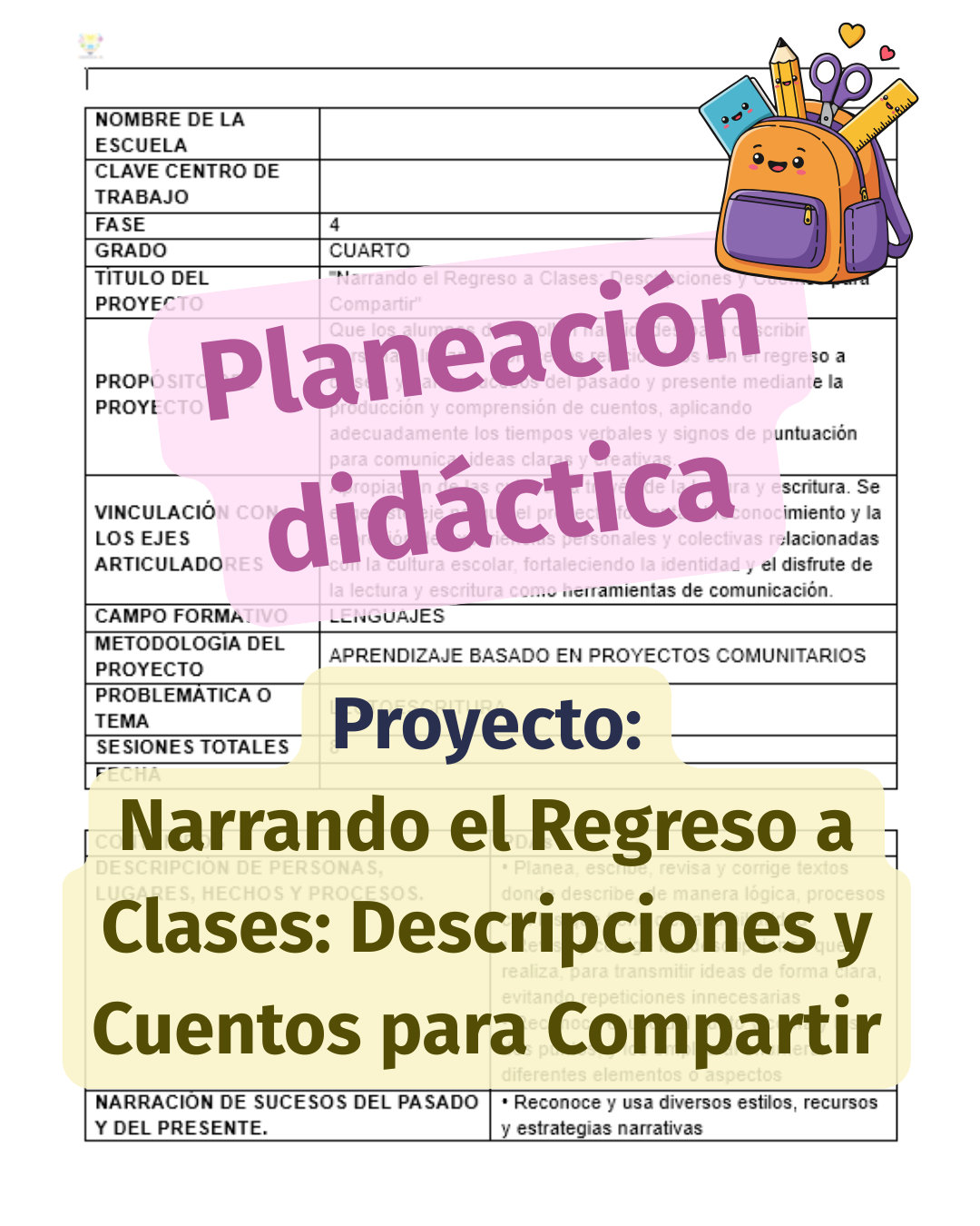 Narrando el Regreso a Clases: Descripciones y Cuentos para Compartir
