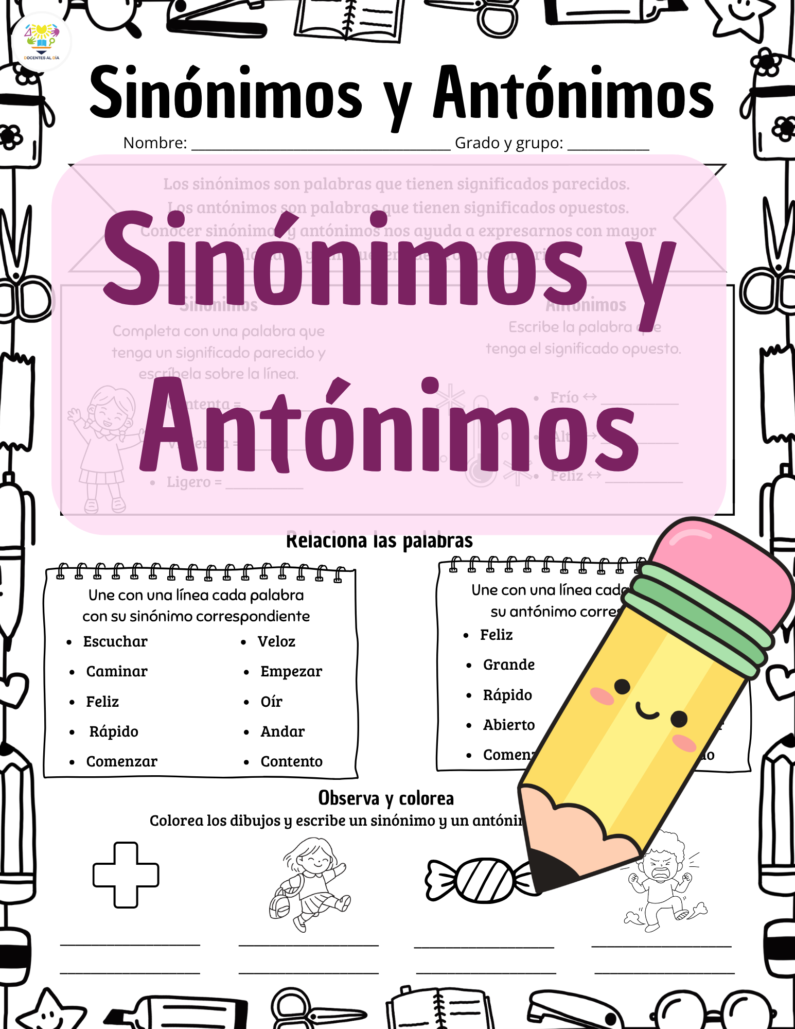 Sinónimos y Antónimos