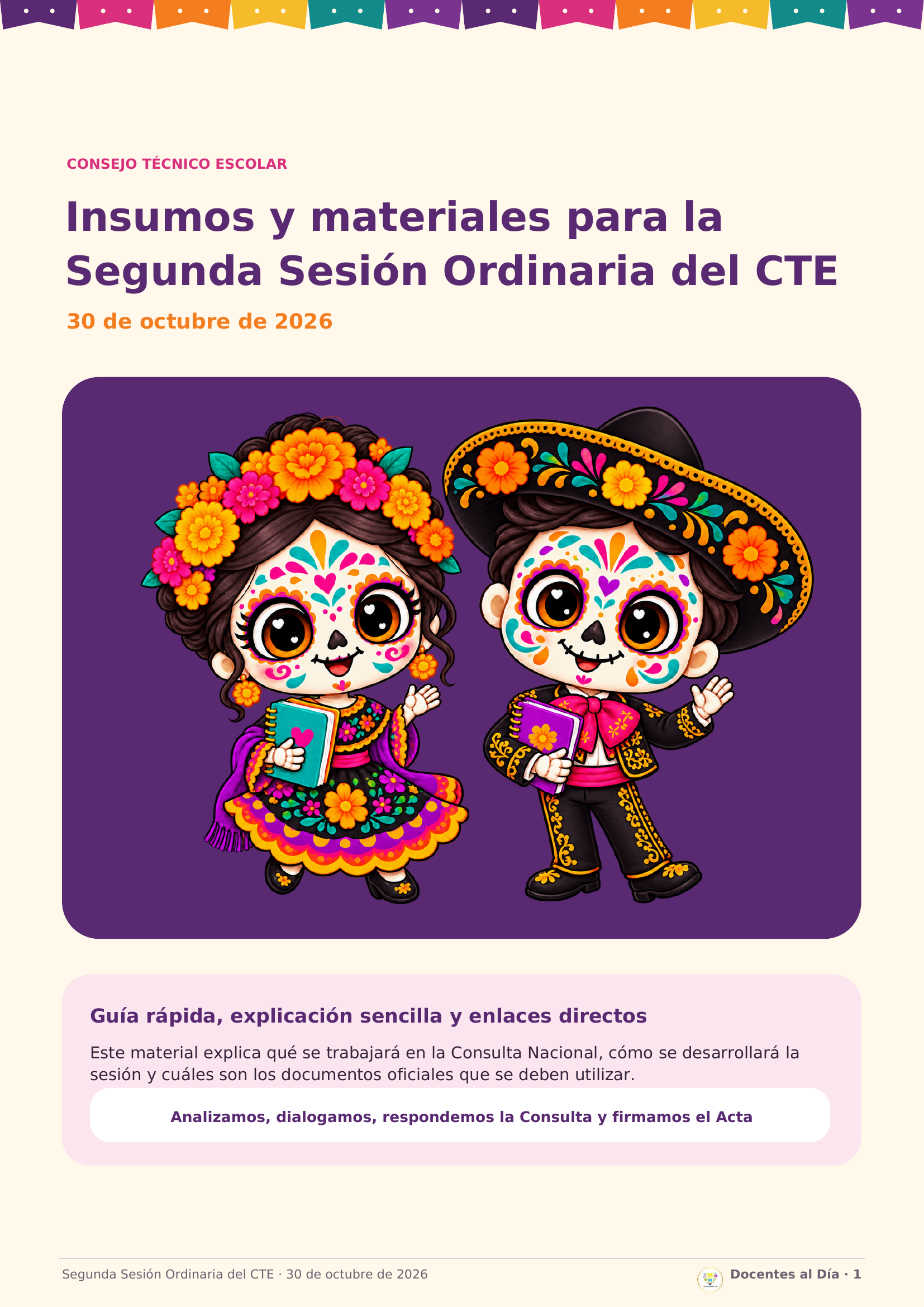 Insumos y materiales para la Segunda Sesión Ordinaria del CTE · octubre 2026