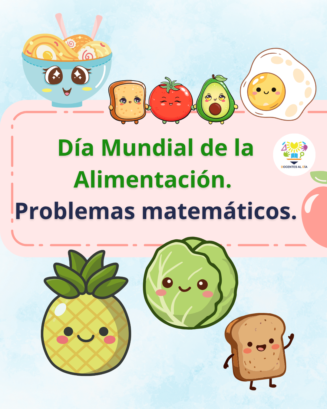 Día Mundial de la Alimentación. Problemas matemáticos.