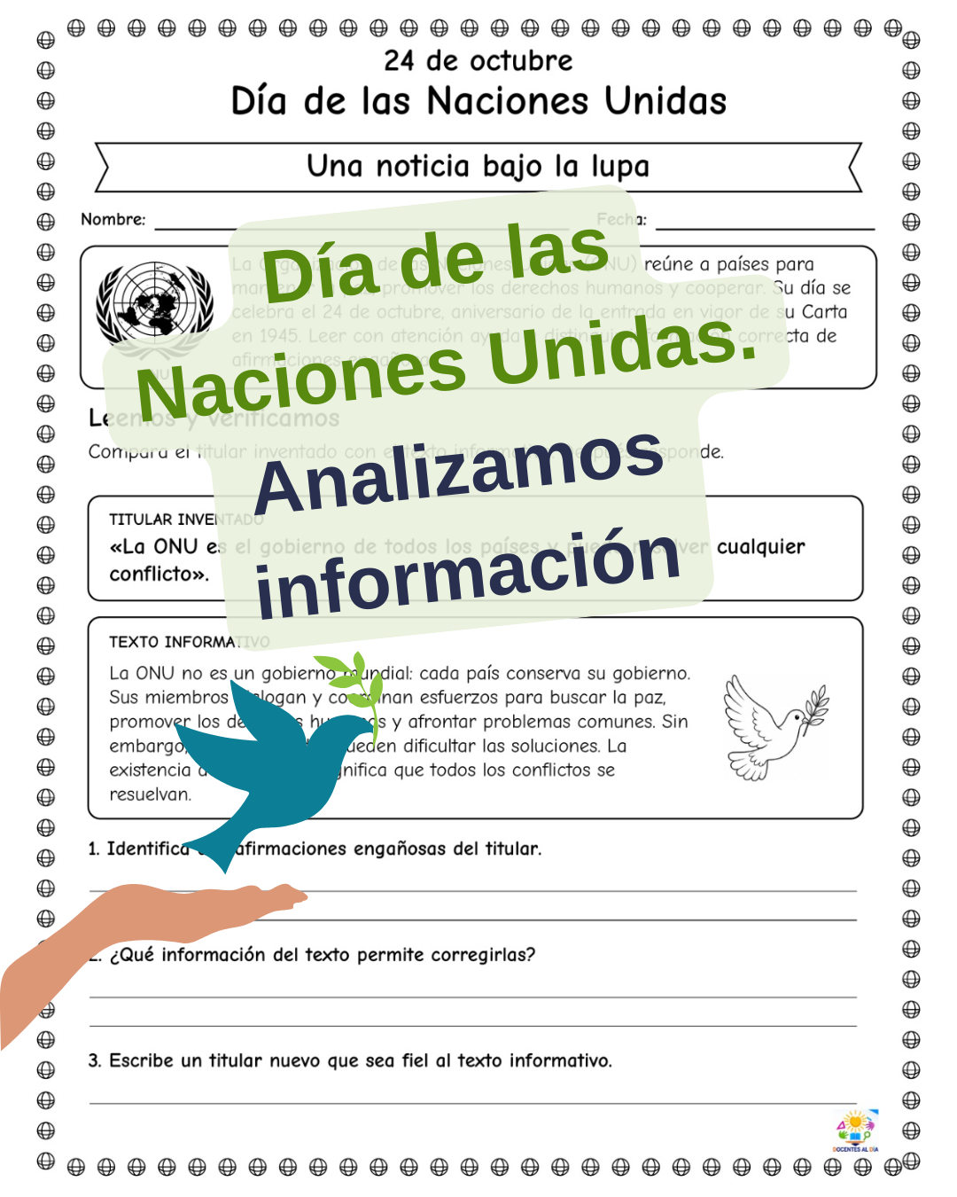 Día de las Naciones Unidas. Analizamos información