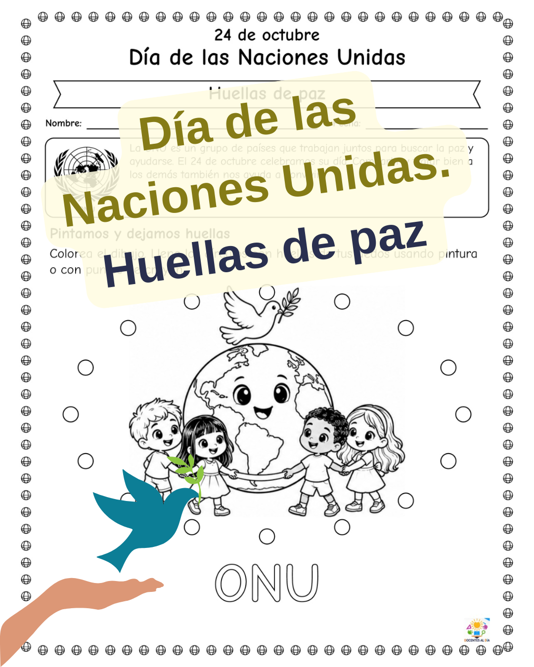 Día de las Naciones Unidas. Huellas de paz