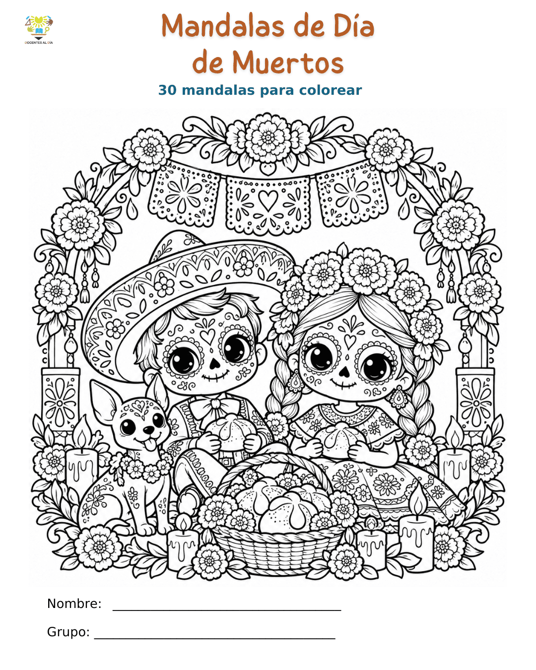 Mandalas de Día de Muertos