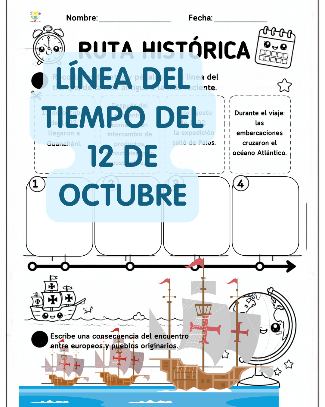 Línea del tiempo del 12 de octubre