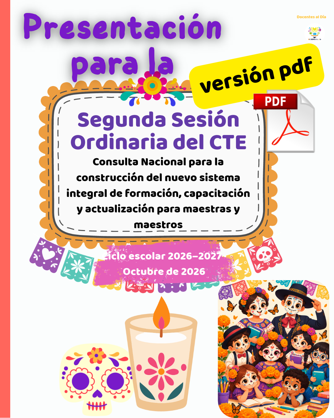 Segunda Sesión Ordinaria del CTE octubre 2026. Presentación en PDF