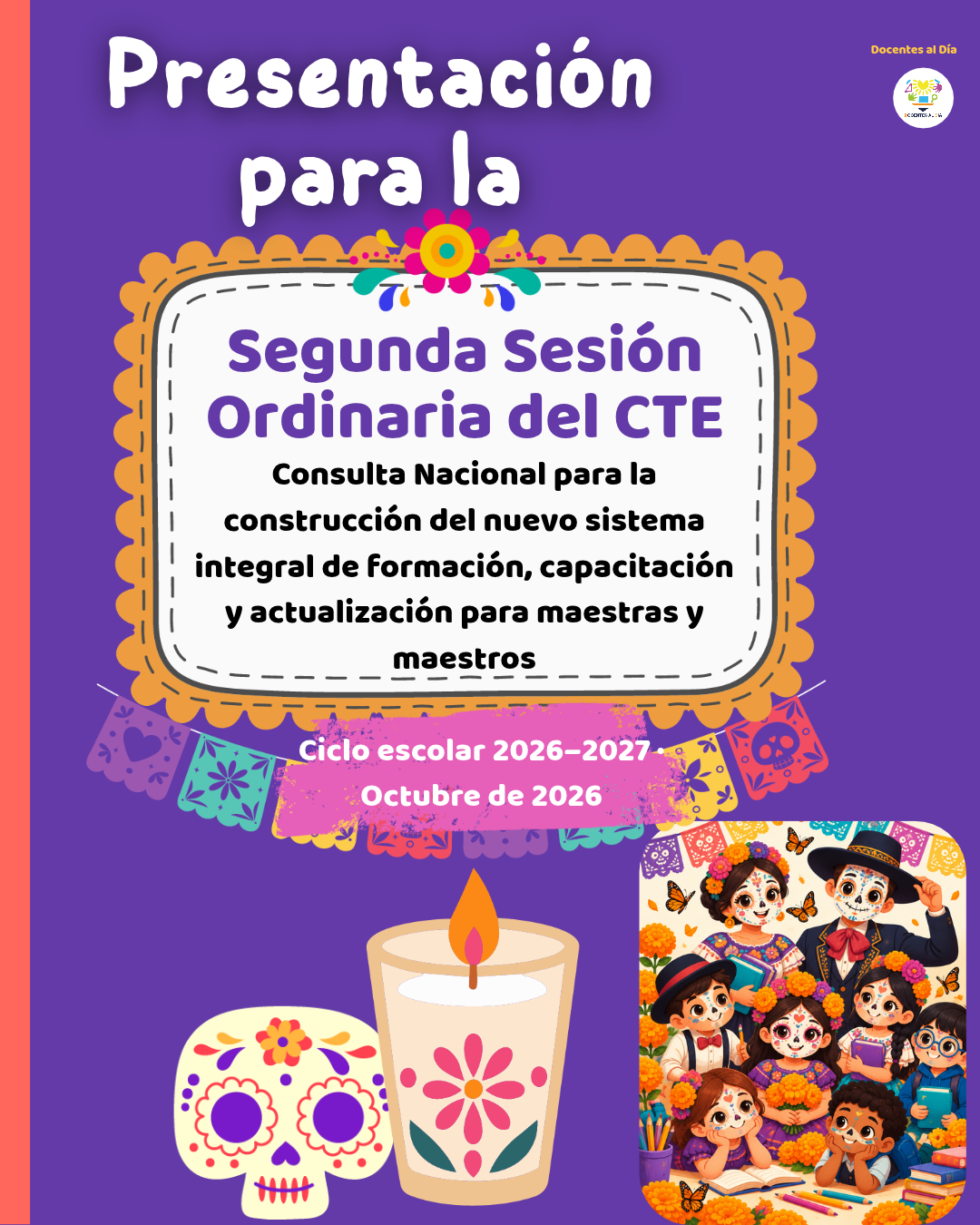 Segunda Sesión Ordinaria del CTE octubre 2026. Presentación editable